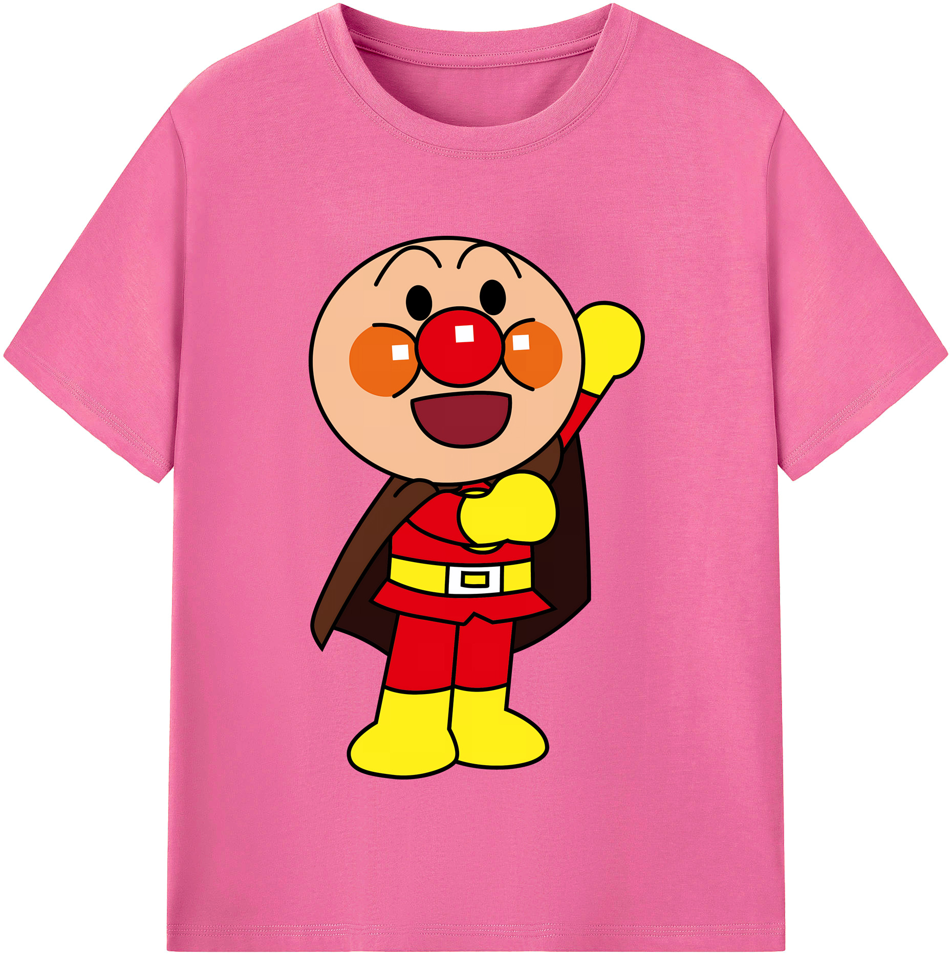 （画像用） アンパンマン Anpanman レディースカジュアルプリントTシャツ（綿100％）